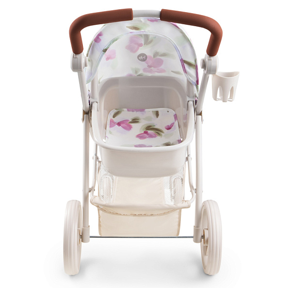 Happy Baby коляска для кукол Эшли (Ashley) сиреневые цветы / lilac flowers - фото  17