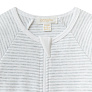 Babybu комбинезон на молнии Pale Grey Melange Stripe 100% органический хлопок  - фото 3