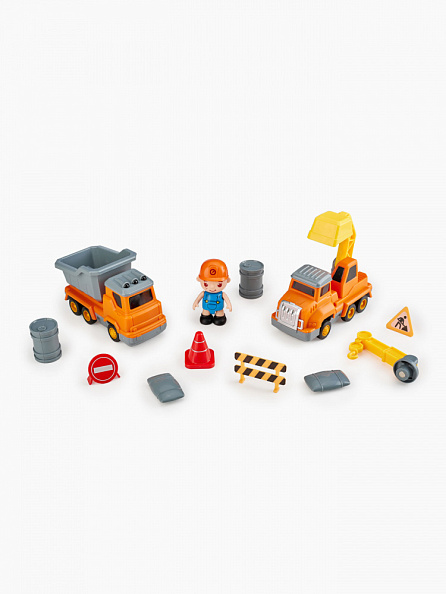 Happy Baby техника дорожная с аксесcуарами MAGNETIC ENGINEER SET - фото  2