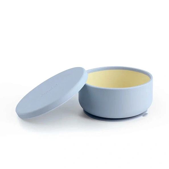 Edda миска на присоске с крышкой силикон Небо - фото  1