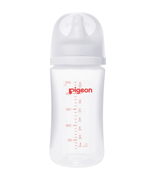 Pigeon бутылочка для кормления Перисталик Плюс с широким горлом 240 мл - фото  1