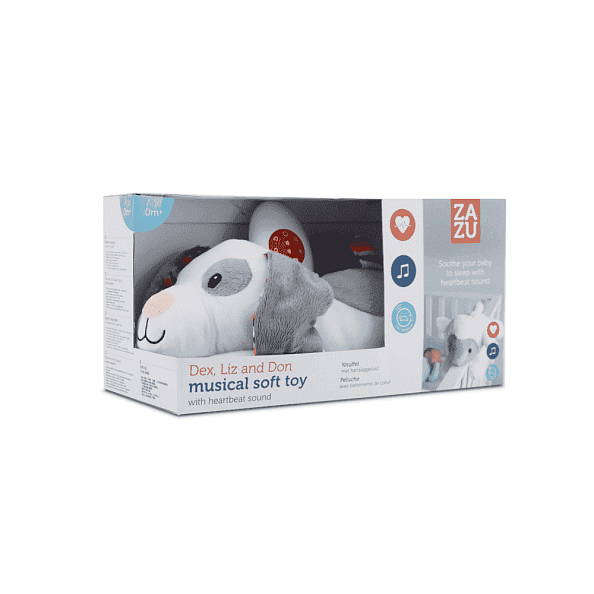 Zazu игрушка-комфортер музыкальная мягкая Декс  - фото  4