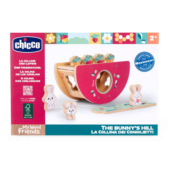 Chicco деревянные игрушки набор развивающий Заячий холм - фото  10