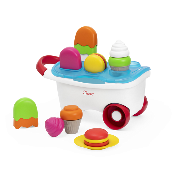 Chicco игрушка-конструктор Тележка с мороженым - фото  6
