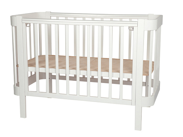 LIEL кровать с маятником приставная Cosmos белый - фото  1