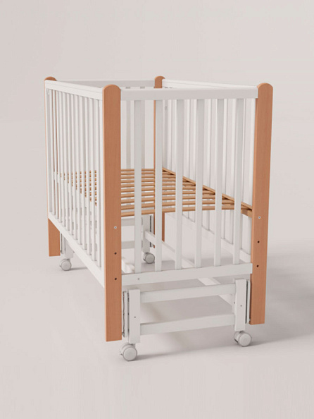 OLANT кровать с маятником Блисс (Bliss) белый/бук - фото  5