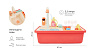 Happy Baby - Wash and Play   15 , mint