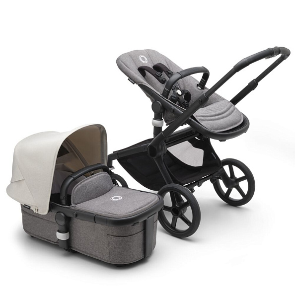 Bugaboo Fox5 коляска 2 в 1 Black/ Grey Melange / Misty White - фото  3