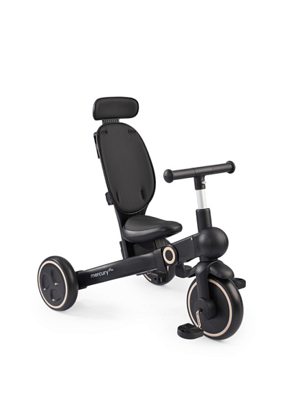 Happy Baby велосипед складной трёхколёсный Mercury Pro, black - фото  8