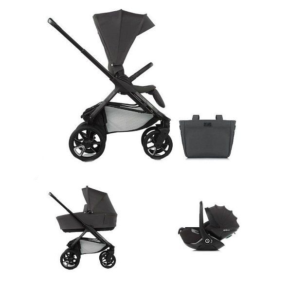 JANE Коляска 3 в 1 Keep+Sleep Cloud+Kombibaby Matt Black - фото  1