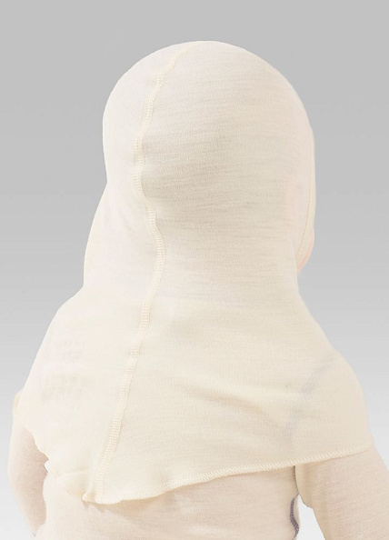 NORVEG подшлемник 100% шерсть Soft Balaklava цвет молочный  - фото  4