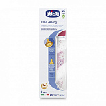 Chicco бутылочка 4 месяца+ с латексной соской Well-Being Girl 330 мл