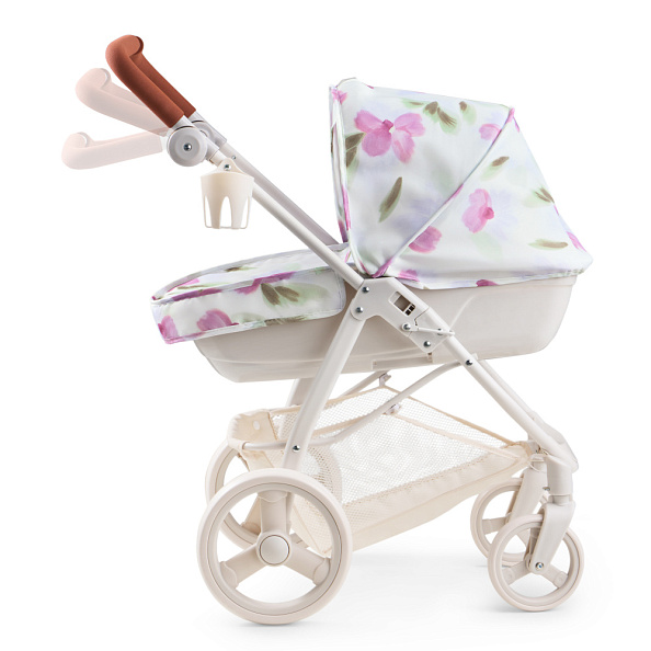 Happy Baby коляска для кукол Эшли (Ashley) сиреневые цветы / lilac flowers - фото  14