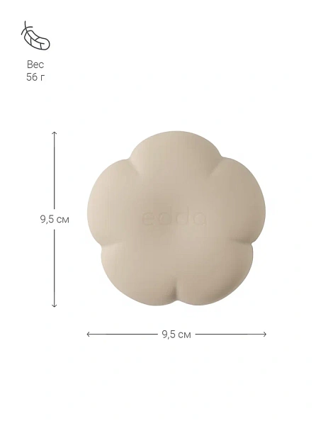 Edda мочалка для мытья головы и тела силикон Лён - фото  10