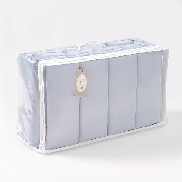 Perina защита для детской кроватки (фенс-бортик) "Sateen Collection" (голубой) - фото  15