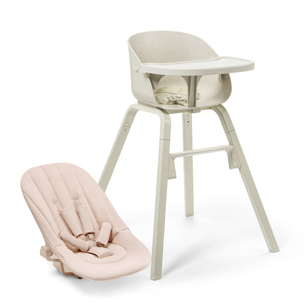 Elodie Grace стульчик + сиденье для новорожденного Vanilla White - фото  1