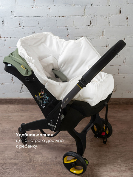 OLANT конверт в автокресло и коляску айвори демисезонный - фото  2