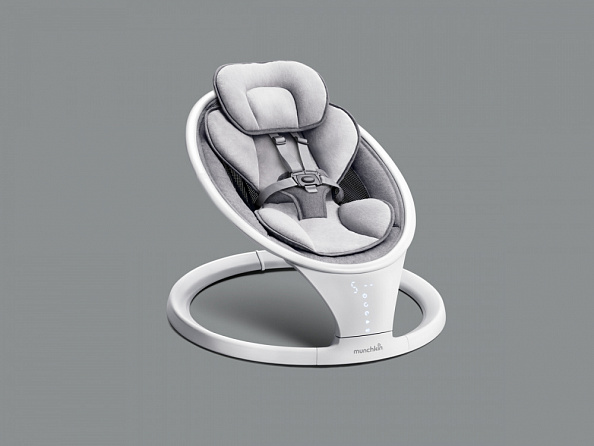 Munchkin шезлонг ультралегкий для новорожденных Swing с поддержкой Bluetooth®. белый - фото  8