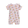 Babybu комбинезон укороченный на молнии PARROT 100% органический хлопок ПИМА цвет розовый - фото 2
