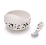 Elodie посуда силиконовая набор - миска, ложка - Dalmatian Dots - фото 1