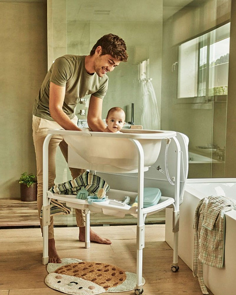 JANE пеленальный столик с матрасиком и ванной Flip Star - фото  3