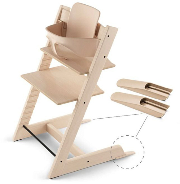 Stokke® Tripp Trapp® комплект: стульчик + вставка для стульчика, Natural - фото  1