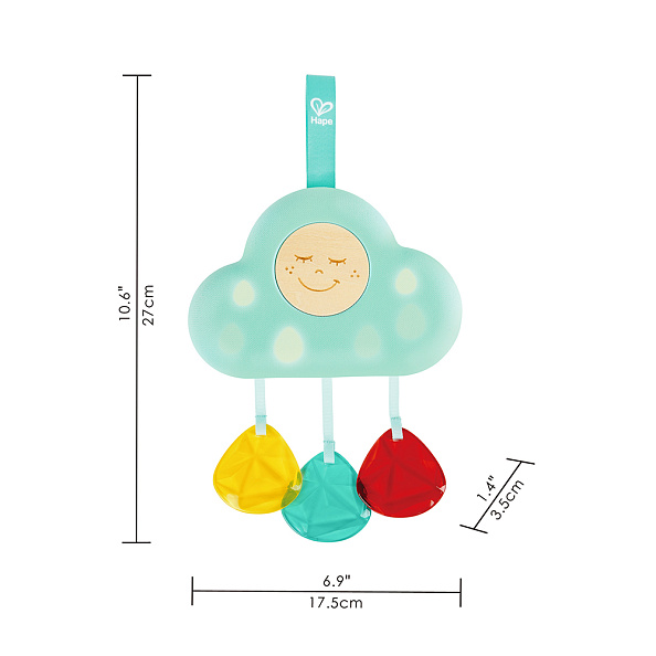 Hape игрушка подвесная ночник Музыкальное облако - фото  3