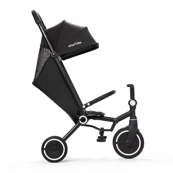 SMARTRIKE Трехколесный складной велосипед  Wonder max, Jet Black - фото  5