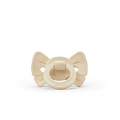 Elodie пустышка от 3 мес.силиконовая - Binky Bow  Oat White