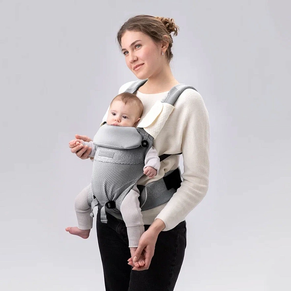 Happy Baby рюкзак-переноска BabyWay grey - фото  13