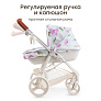 Happy Baby коляска для кукол Эшли (Ashley) сиреневые цветы / lilac flowers - фото 5
