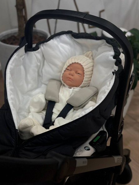 OLANT BABY конверт Siberia Mini в автокресло и коляску черный - фото  8