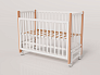 OLANT BABY кровать детская с маятником Bliss белый/бук - фото 3