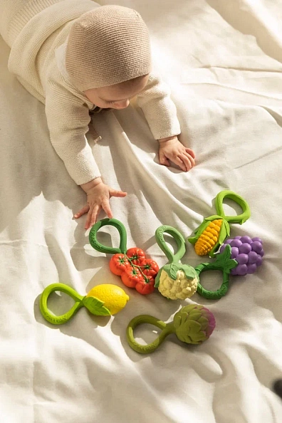 Oli&Carol игрушка-погремушка-прорезыватель Artichoke - фото  9