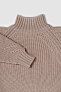 Mimibaby свитер 100% шерсть с воротом цвет кофейный
