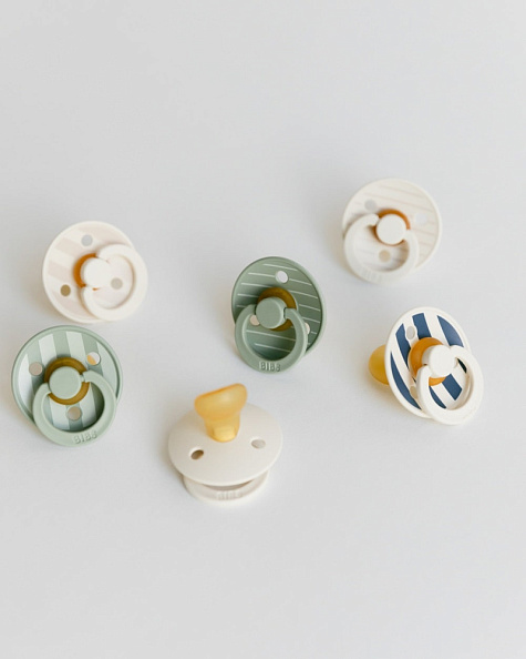 BIBS соска-пустышка латексная Studio Colour, Pin-Sage - фото  4