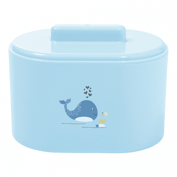 Bebe Jou коробочка пластиковая для гигиенических принадлежностей голубой Китенок