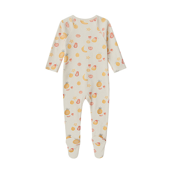 Babybu набор комбинезон на молнии 2 штуки JUICE PRINT 100% Органический хлопок ПИМА - фото  4