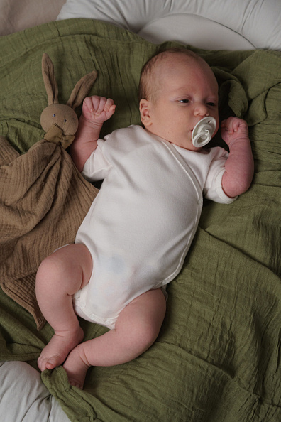 OLANT BABY боди-кимоно с коротким рукавом Nature два уровня кнопок - фото  3
