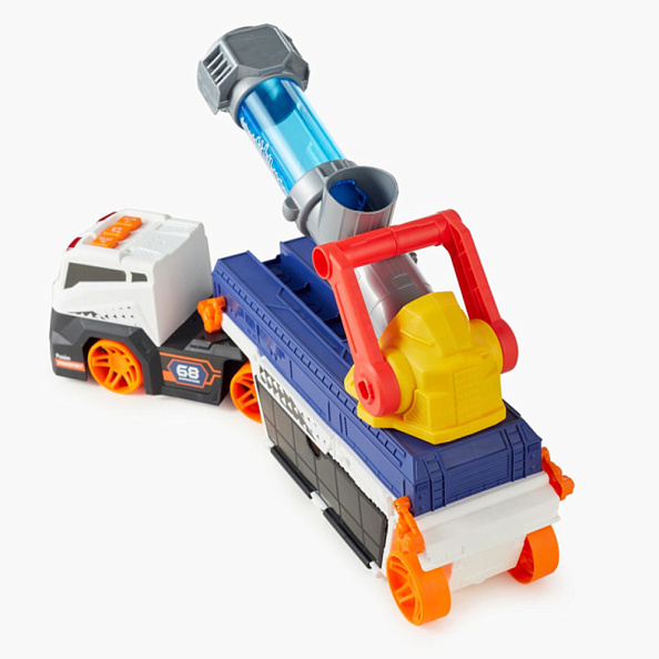 Happy Baby игрушка грузовик с пушкой и машинками cannon truck - фото  5