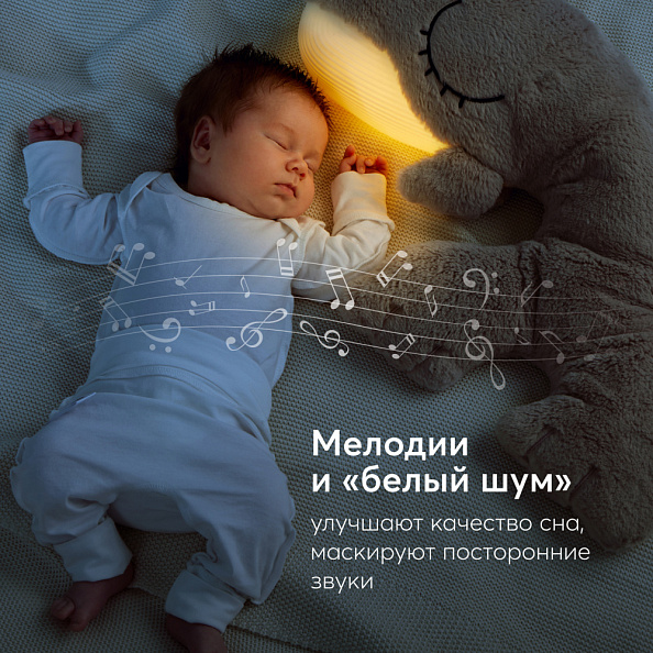 Happy Baby игрушка-комфортер для сна Кит Wally the Whale, с подсветкой - фото  4