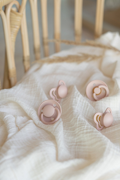 BIBS набор пустышек 0+ Try-it 4 штуки, Blush - фото  9