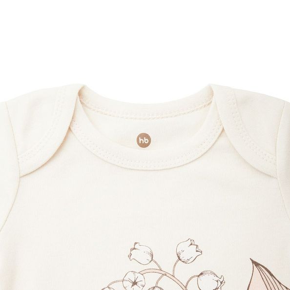 Happy Baby набор: боди с длинным рукавом 3 штуки beige, pink, milky