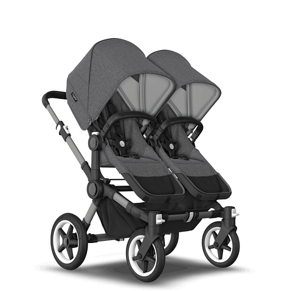 Bugaboo Donkey5 Twin коляска 2 в 1 Graphite/Grey Melange/Grey Melange complete - фото  11