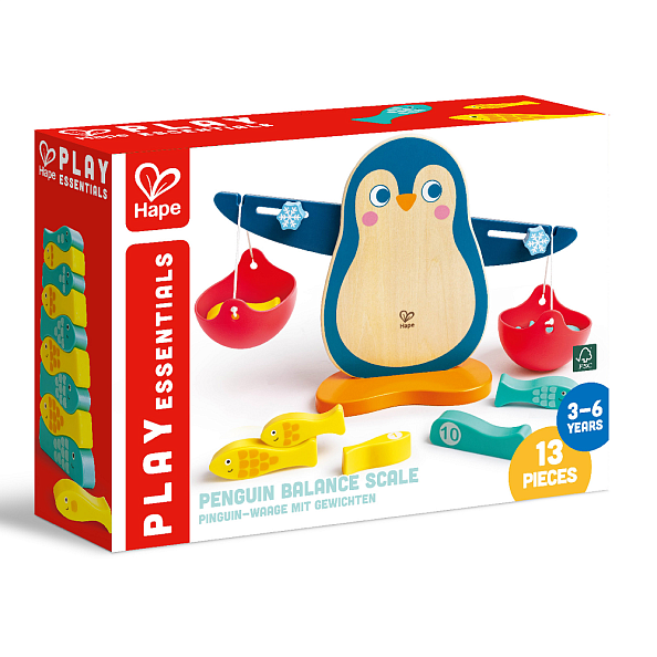 Hape игра-балансир развивающая Пингвин, 13 элементов - фото  4