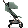 Cybex Коляска Coya Rosegold Leaf Green с дождевиком и бампером - фото 8