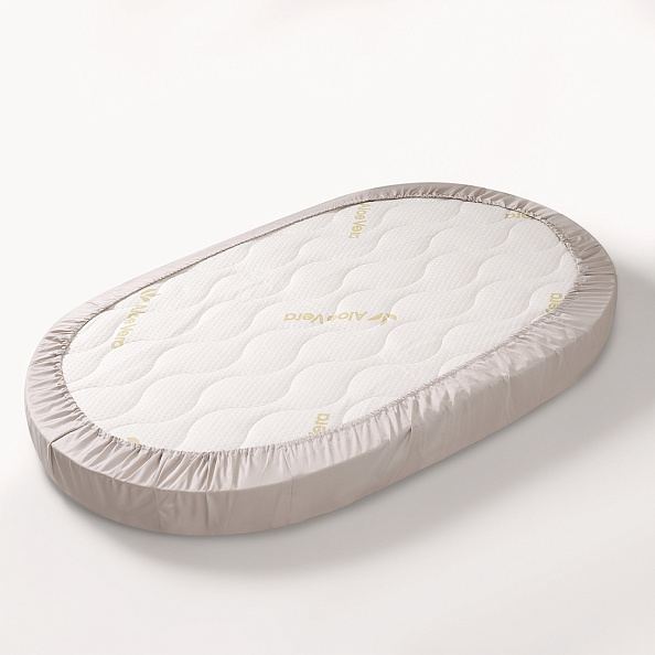 Perina простыня Oval на резинке детская (жемчужно-серый)  - фото  2