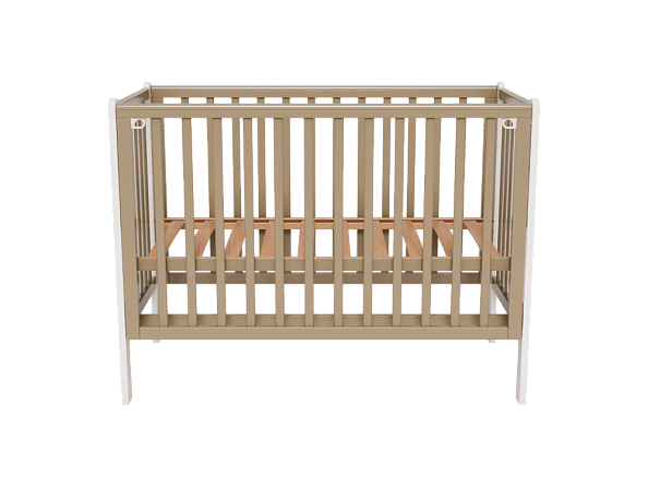 OLANT BABY кровать с маятником Bliss кашемир/белый - фото  2