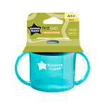 Tommee Tippee чашка-непроливайка первая 190 мл.с 4 мес., голубой NEW