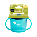 Tommee Tippee чашка-непроливайка первая 190 мл.с 4 мес., голубой NEW
